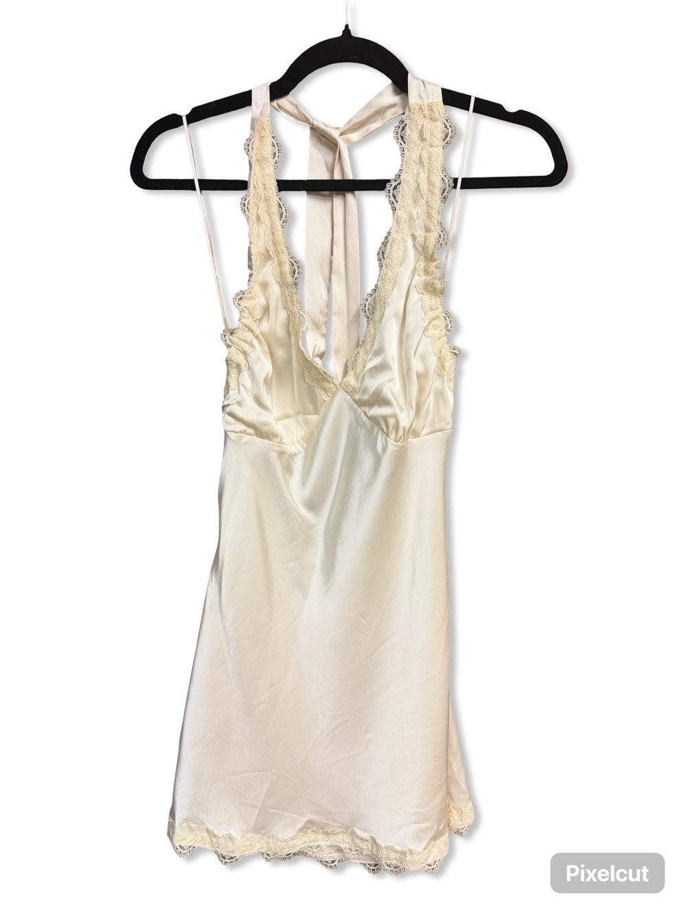 Lioness Stars Align Mini Dress Cream
Silky Lace-Trim Halter Chemise Revolve S - Picture 5 of 9